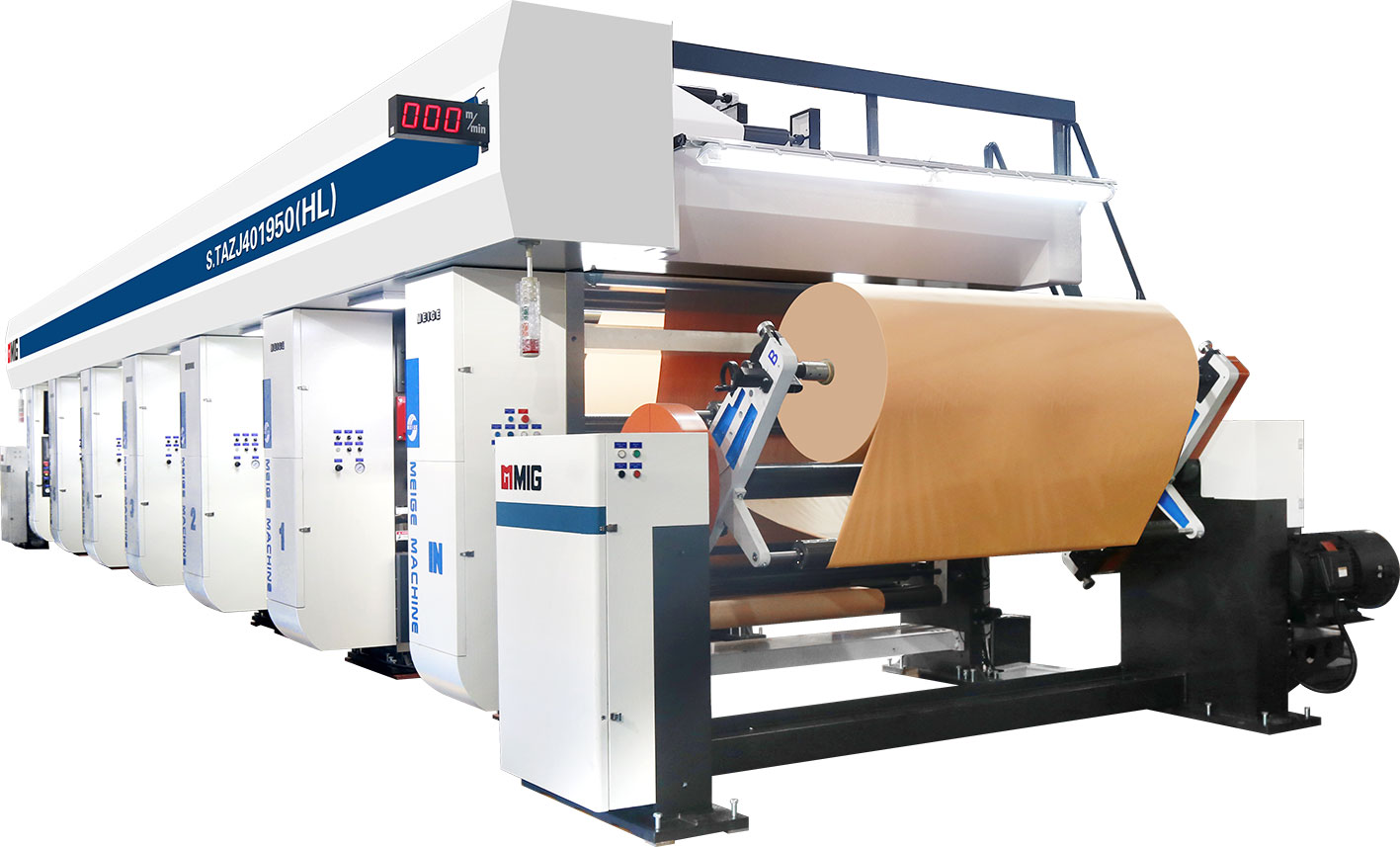 S.TAZJ401950(HL)寬幅電子軸帶軸凹版印刷機